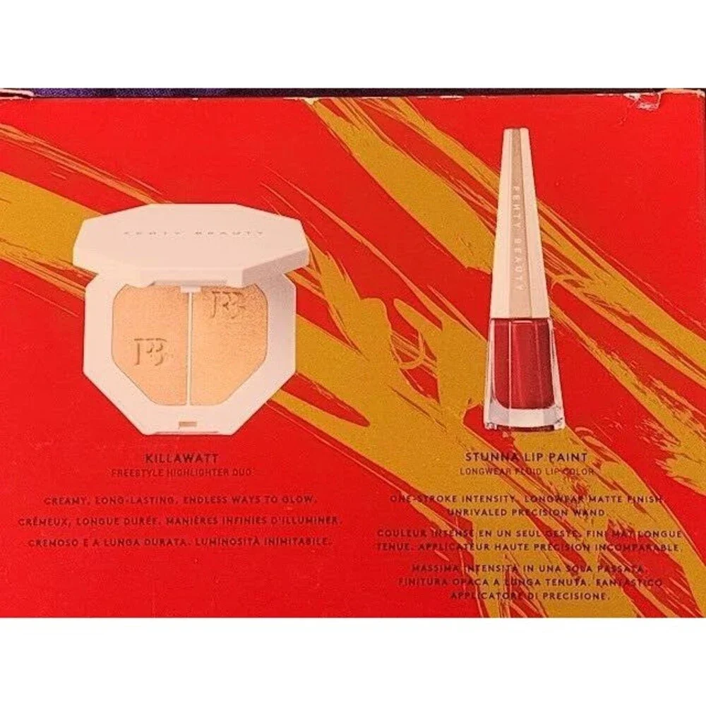 FENTY Rihanna Stunna New Year Killawatt Highlighter Duo Stunna Lip Paint Box Set